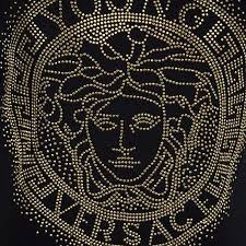 Young Versace Black Knit Medusa Logo Embellished Dress 8 Yrs