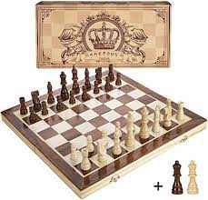 Description of wooden chess set 1 product high quality classic educational learning chess board game toy wooden chess s 2 item no. Amazon Com Amerous 15 Inches Magnetic Wooden Chess Set 2 Extra Queens Folding Board Handmade Portable Trave Chess Board Wooden Chess Set Chess Board Game