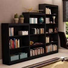 South Shore 56 In Chocolate Wood 4 Shelf Standard Bookcase With Adjustable Shelves 7259767 The Home Depot Bookcase Shelves Black Bookcase