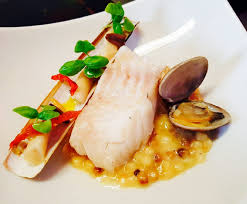 Sea Food Fish Filet Molds Couteau Filet De Maigre Moules Gastronomie Restaurant Gastronomique Cuisine Poisson