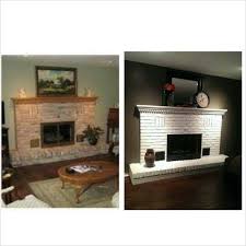 Black And White Fireplace Wall Pin By Kyra Richards On Home Sweet Home Brick Fireplace Painted Brick Fireplace Painted Brick
