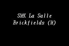 La salle brickfields was founded in 1953 by de la salle christian brothers, the catholic missionaries that have planted many schools in the country. Smk La Salle Brickfields M Sekolah Menengah In Brickfields