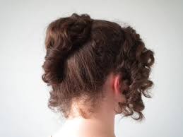Curly Regency Up Do Historical Hairstyles Victorian Hairstyles Vintage Hairstyles