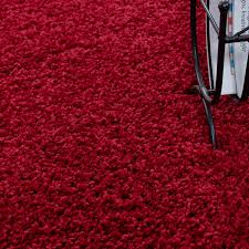 3800 gramm pro qm³ schwere. Paket Teppich Hochflor Shaggy Teppich Unicolor Einfarbig Teppich Farbecht Rot Teppium Online Teppich Market