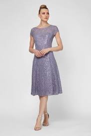 Cap Sleeve Sequin Lace Tea Length Cocktail Dress David S Bridal Necklines For Dresses Tea Length Cocktail Dresses Cocktail Dress Style