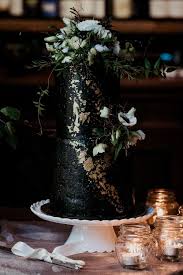 Black And Green Wedding Cake Striking Black White Forest Green Wedding Inspiration Forest Green Wedding Green Wedding Inspiration Green Wedding Cake