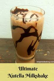 Nutella Milkshake Best Nutella Milkshake Dark Chocolate Nutella Milkshake Easy Nutella Milksh Nutella Milkshake Milkshake Recipe Chocolate Milkshake Recipes
