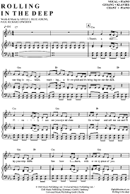 Rolling In The Deep Klavier Gesang Adele Pdf Noten Klick Auf Die Noten Um Reinzuhoren Noten Und Playback Zum Saxophon Noten Gitarre Noten Klavier