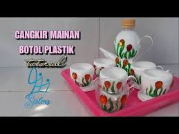 Cangkir Mainan Botol Plastik Tutorial Youtube Diy Make It Yourself Tableware