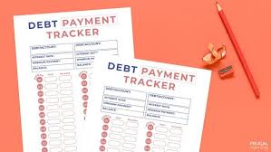 Save more money and track your progress with these fun money challenge printables. Debt Payment Tips With Debt Payoff Tracker Printable Template