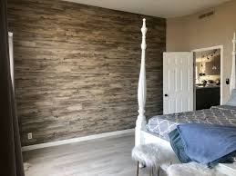 Diy Peel And Stick Vinyl Plank Accent Wall Accent Wall Vinyl Plank Peel And Stick Vinyl