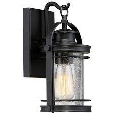 Quoizel Bkr8406k Mystic Black Booker Single Light 12 Tall Outdoor Wall Sconce Wall Lantern Black Outdoor Wall Lights Outdoor Wall Lantern