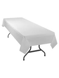 Download 83,379 table cover images and stock photos. Table Mate Plastic Table Covers 54 X 108 White Pack Of 6 Office Depot