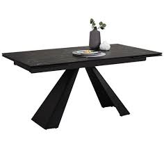 dieser ausziehbare esstisch b x t ca 160 x 90 cm in schwarz uberzeugt mit originellem ausseren dunkle farbnuancen verstr esstisch tisch esstisch ausziehbar