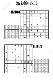 Every sudoku has a unique solution that can be reached logically. Easy Sudoku Puzzles Two Games Suitable For Kids Beginners Or Just For Relax Answers Included Royalty Free Cliparts Vectors And Stock Illustration Image 151963150