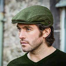 Tweed Flat Cap Green 100 Irish Wool Made In Ireland Irish Hat Flat Cap Driving Cap