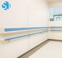 Hospital Corridor Handrail Modern Design PVC Hospital Handrail Hygienic  Wall Protection Rail System
