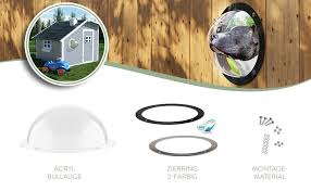 Lucky Lamb Gardenscout Das Zaun Fenster Ins Freie Fur Hund Katze Oder Andere Haustiere Ein Bullauge Aus Robustem Acryl Auch Fur Spielhaus Oder Hundehutte Amazon De Haustier