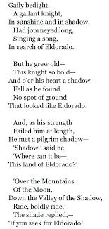El Dorado By Edgar Allen Poe Words Quotes Edgar Allen Poe Poems Poems