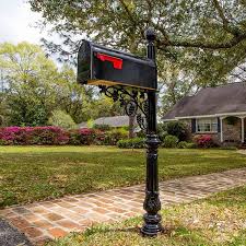 56 H In Ground Decorative Post In 2020 Mailbox Landscaping Post Mount Lantern Diy Mailbox