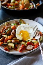 Mix chicken and pancetta together. Chicken Apple Sausage Sweet Potato Hash The Real Food Dietitians