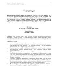 El padrón es el listado de personas que habitan en un país o localidad. Https Reformaspoliticas Org Wp Content Uploads 2015 03 Panamacodigoelectoral2006 Pdf