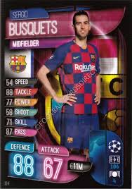 Entdecke alle neuen trikots von sergio busquets. 134 Sergio Busquets Fc Barcelona Match Attax 2019 20 Football Cards Direct