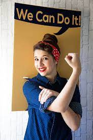 6 diy christmas costume ideas for women ; Rosie The Riveter Costume Whipperberry