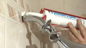 Check spelling or type a new query. Shower Faucet Replacement Applying The Caulk Monkeysee Videos