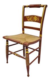 Vintage L Hitchcock Style Side Chair Antique Wooden Chairs Antique Chairs Painted Chair