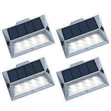 Solar Stair Lights For Deck Roopure Newest Version 8 Led Solar Stair Step Lights Outdoor Step Lighting Outdoor Step Lighting Solar Step Lights