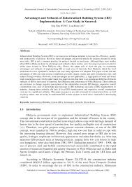 Ibs is a construction process that use products. Pdf Advantages And Setbacks Of Industrialized Building System Ibs Implementation A Case Study In Sarawak