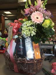 Better than flowers gift baskets. Gourmet Basket With Flowers In New Milford Nj Denis Flowers Gifts