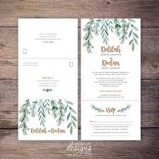 Printable Greenery Seal And Send Wedding Invite Botanical Garden Wedding Send N Seal Wedding Inv Wedding Invitations Trendy Wedding Invitations Invitations