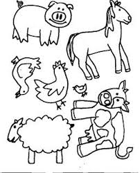 Barn Farm Animals Clipart Black And White Barn Template Preschool Ideas For Early Childhood Farm Animal Coloring Pages Farm Animals For Kids Animal Templates