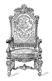 Black And White Furniture Clipart Free Vintage Image Ornate Chair Clip Art Ornate Chairs Clip Art Vintage Vintage Chairs