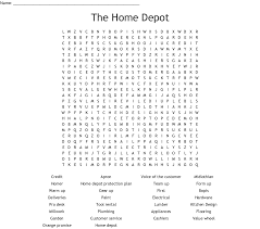 Passion behind the kitchen designer. The Home Depot Word Search Wordmint