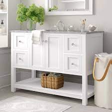 Bathroom vanity cabinets are available in all 150+ of our cabinet door styles and come with a limited lifetime guarantee. 48 Inch Vanity With Mirror Wayfair