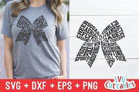 Download Cheer Svg Cheer Bow Word Art Shirt Design 200366 Cut Files Design Bundles