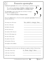 Possessive Apostrophes Possessive Apostrophe Possessive Nouns Worksheets Possessives