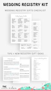 Wedding Registry Kit Wedding Gift Registry Wedding Etsy In 2021 Wedding Registry Checklist Printable Wedding Registry Checklist Wedding Registry