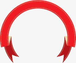 Semicircle Folding Red Ribbon Material Fold Red Silk Strip Silk Ribbon Png And Vector Ribbon Png Photoshop Shapes Red Ribbon