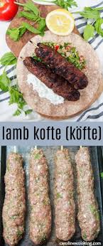 Lamb Kofte Kofte With Cacik These Kofte Are A Tasty Seasoned Ground Lamb Meatball On A Stick That Ground Lamb Meatballs Lamb Recipes Ground Lamb Recipes