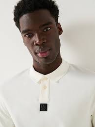 HUGO Deabono_D Centre Stacked Nickel Logo Polo Shirt