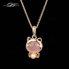 Dfn122 Pembe Renk Kedi Gozu Tas Gul Altin Renk Kadinlar Icin Kolyeler Ve Kolye Moda Taki Zincirleri Colares Joia Rozovyj Kvarc Rozovoe Zoloto Yuvelirnye Izdeliya