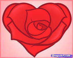 How To Draw A Heart Rose Rose Heart Step By Step Flowers Pop Culture Free Online Drawing Tutorial A Flower Drawing Flower Drawing Tutorials Rose Painting