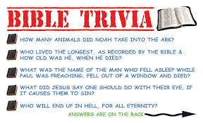 Now, we know that not everyone may have grown up with the bible … Bible Trivia Gospel Tracts Gospel Tracts