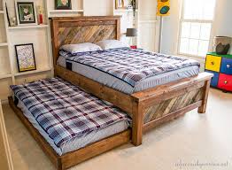 Farmhouse Pallet Bed With Rolling Trundle Infarrantly Creative It can add wonderful appeal to your room, and it will get rid of those annoying. farmhouse pallet bed with rolling