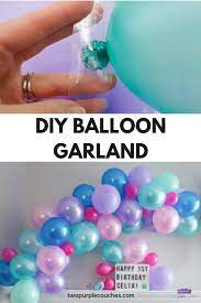 How To Make A Balloon Garland Follow This Easy Tutorial And Learn To Make A Simple And Cute Balloon Garl Balloon Garland Diy Balloon Garland Garland Backdrops