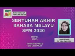 Live pecutan akhir spm 2020 sejarah kertas 2. Sentuhan Akhir Bahasa Melayu Spm 2020 Kertas 1 Youtube